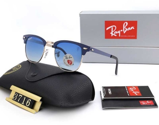Ray-Ban 3716 Clubmaster Metal Square Sunglasses AAA (5)