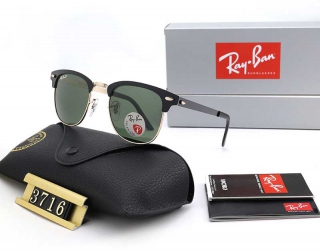 Ray-Ban 3716 Clubmaster Metal Square Sunglasses AAA (8)