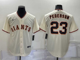 Men's MLB San Francisco Giants Joc Pederson #23 Cool Base Nike Jersey (2)