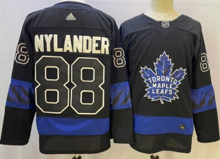 Men's NHL Toronto Maple Leafs #88 William Nylander Black X Drew House Inside Out Stitched Jersey