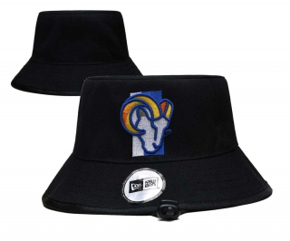 Wholesale NFL Los Angeles Rams New Era Embroidered Bucket Hats 3002