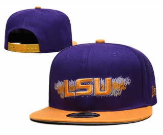 NCAA LSU Tigers New Era Purple Scribble 9FIFTY Snapback Hat 3002