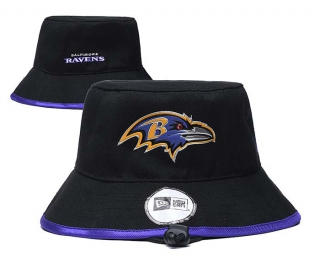 Wholesale NFL Baltimore Ravens New Era Embroidered Bucket Hats 3004