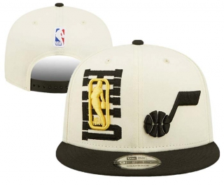 Wholesale Utah Jazz New Era Cream Black 2022 NBA Draft 9FIFTY Snapback Hat 3010