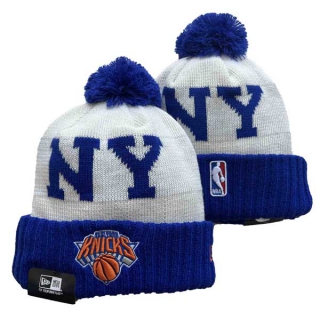 Wholesale NBA New York Knicks New Era Blue Beanies Knit Hats 3005