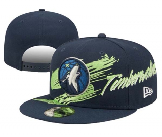 NBA Minnesota Timberwolves New Era Navy Sweep 9FIFTY Snapback Hat 3005