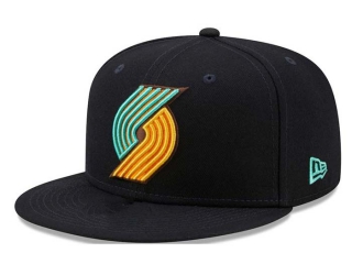 Wholesale NBA Portland Trail Blazers New Era Navy Mint Snapback Hats 2004