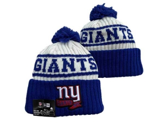 NFL New York Giants New Era Cream Royal 2022 Sideline Beanies Knit Hat 3054