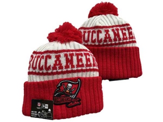 NFL Tampa Bay Buccaneers New Era Cream Red 2022 Sideline Beanies Knit Hat 3044