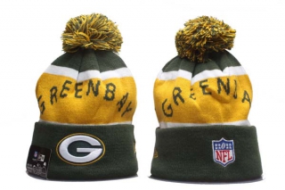 NFL Green Bay Packers New Era Green Yellow Knit Beanie Hat 5018