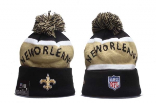 NFL New Orleans Saints New Era Black Gold Knit Beanie Hat 5012