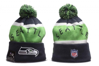 NFL Seattle Seahawks New Era Navy Green Knit Beanie Hat 5015
