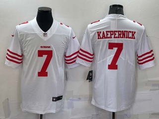 Men's San Francisco 49ers #7 Colin Kaepernick 2022 New White Vapor Untouchable Limited Stitched Jersey