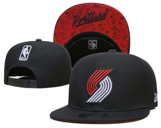 NBA Portland Trail Blazers New Era Black 9FIFTY Snapback Hat 6004