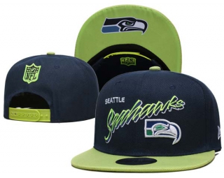 NFL Seattle Seahawks New Era Navy Green 9FIFTY Snapback Hat 6015