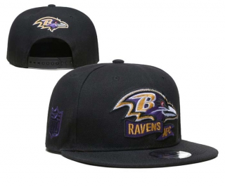 NFL Baltimore Ravens New Era 2022 Sideline Black 9FIFTY Snapback Hat 6020