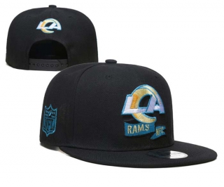 NFL Los Angeles Rams New Era 2022 Sideline Black 9FIFTY Snapback Hat 6009