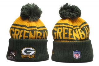 NFL Green Bay Packers New Era Yellow Green 2022 Sideline Beanies Knit Hat 5020