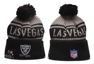 NFL Las Vegas Raiders New Era Graphite Black 2022 Sideline Beanies Knit Hat 5024
