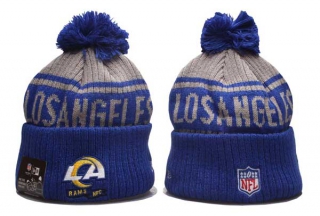 NFL Los Angeles Rams New Era Graphite Royal 2022 Sideline Beanies Knit Hat 5008