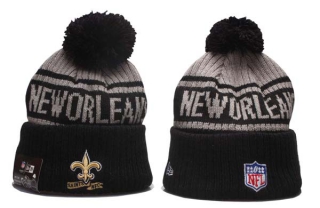 NFL New Orleans Saints New Era Graphite Black 2022 Sideline Beanies Knit Hat 5013