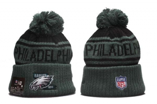 NFL Philadelphia Eagles New Era Black Green 2022 Sideline Beanies Knit Hat 5012