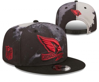 NFL Arizona Cardinals New Era Black Ink Dye 2022 Sideline 9FIFTY Snapback Hat 3014