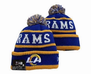 NFL Los Angeles Rams New Era 2022 Cold Weather Royal Gold Beanies Knit Hat 3047