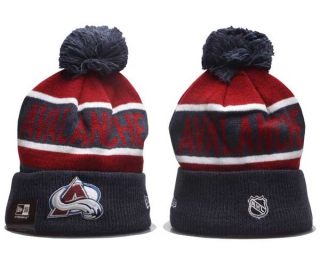 NHL Colorado Avalanche New Era Navy Burgundy Knit Beanie Hat 5001
