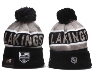 NHL Los Angeles Kings New Era Black Grey Knit Beanie Hat 5001