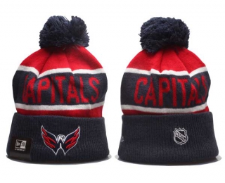 NHL Washington Capitals New Era Navy Red Knit Beanie Hat 5001