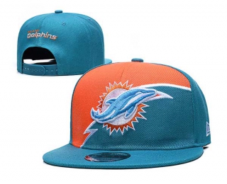 NFL Miami Dolphins New Era Aqua Orange 9FIFTY Snapback Hat 6031