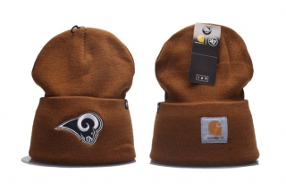 NFL Los Angeles Rams Carhartt x '47 Brown Knit Hat 5010