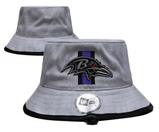 Wholesale NFL Baltimore Ravens New Era Embroidered Bucket Hats 3005