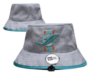 Wholesale NFL Miami Dolphins Embroidered Bucket Hats 3004