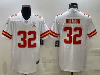 Men's Kansas City Chiefs #32 Nick Bolton White Vapor Untouchable Limited Stitched NFL Jersey