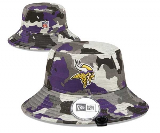 Wholesale NFL Minnesota Vikings New Era Embroidered Camo Bucket Hats 3002