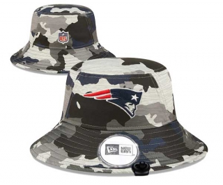 Wholesale NFL New England Patriots New Era Embroidered Camo Bucket Hats 3003