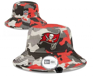 Wholesale NFL Tampa Bay Buccaneers New Era Embroidered Camo Bucket Hats 3004