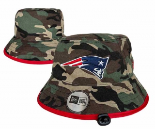 Wholesale NFL New England Patriots New Era Embroidered Camo Bucket Hats 3004