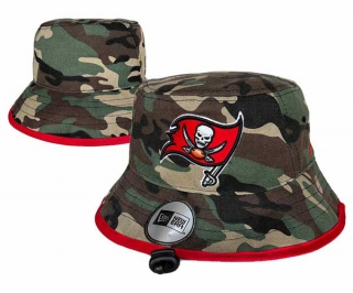 Wholesale NFL Tampa Bay Buccaneers New Era Embroidered Camo Bucket Hats 3005