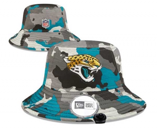 Wholesale NFL Jacksonville Jaguars New Era Embroidered Camo Bucket Hats 3003