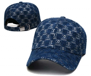Wholesale Chanel Blue Baseball Adjustable Hat 7015