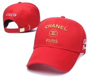 Wholesale Chanel Red Baseball Adjustable Hat 7033