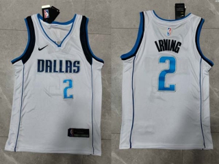 Men's NBA Dallas Mavericks Kyrie Irving 22-23 Nike White Association Edition Jersey