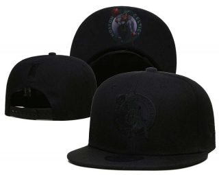 NBA Boston Celtics Pelicans New Era Black On Black 9FIFTY Snapback Hat 2028