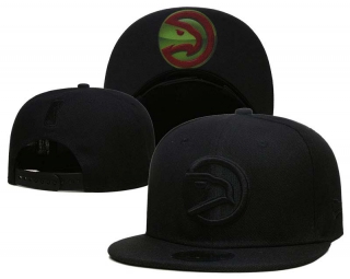 NBA Atlanta Hawks New Era Black On Black 9FIFTY Snapback Hat 2012