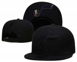 NBA Utah Jazz New Era Black On Black 9FIFTY Snapback Hat 2007