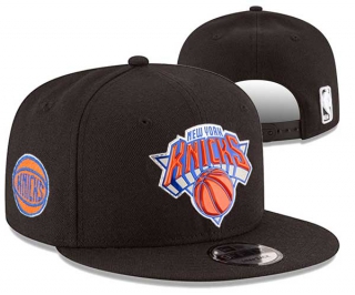 NBA New York Knicks New Era Black 9FIFTY Snapback Hat 3022