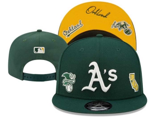 MLB Oakland Athletics New Era Green Identity 9FIFTY Snapback Hat 3007